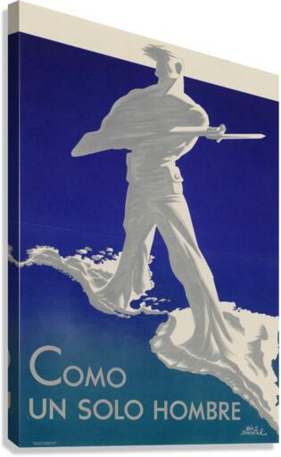 Como un Solo Hombre Canvas Print