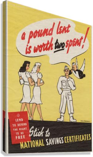 A Pound Lent is Worth Two Spent! Canvas Print