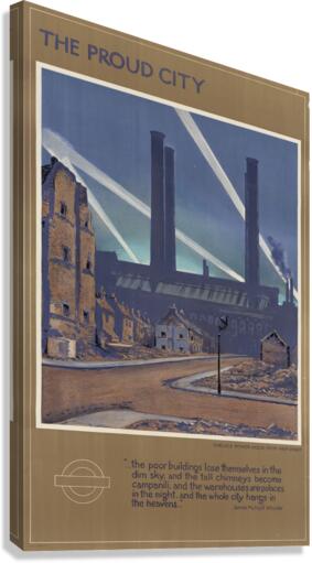 The Proud City – Chelsea Power House from Meek Street  Canvas Print