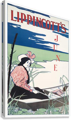 Lippincotts June ca. 1890-1907  by Edward Penfield Canvas Print