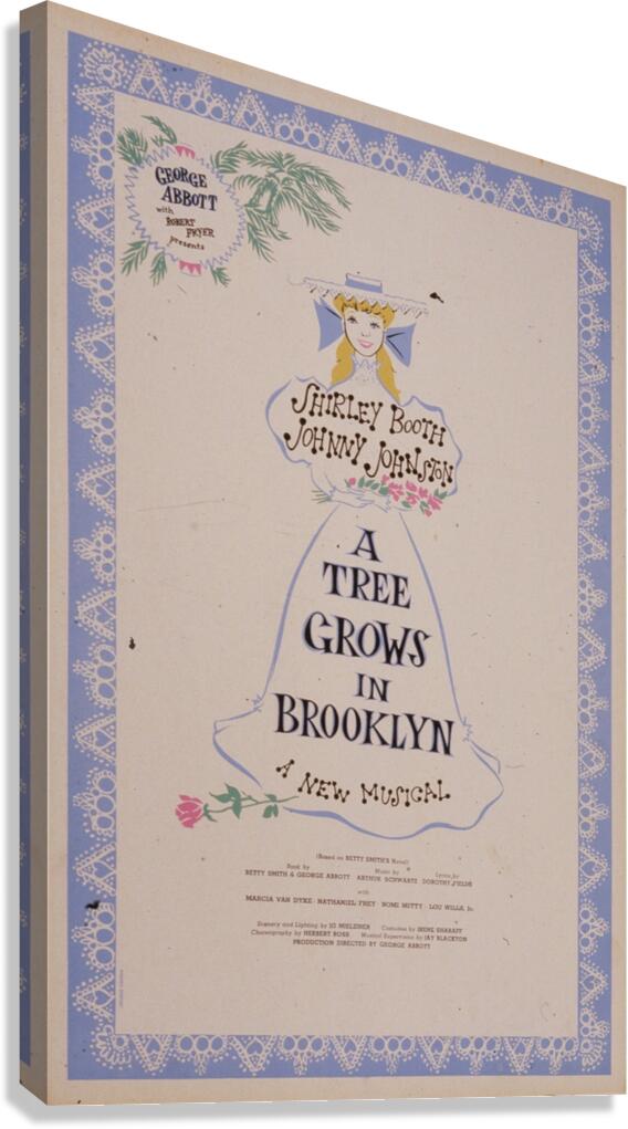 A tree grows in Brooklyn 1951 American 1905–1970 Artcraft Lithograph Poster Canvas Print