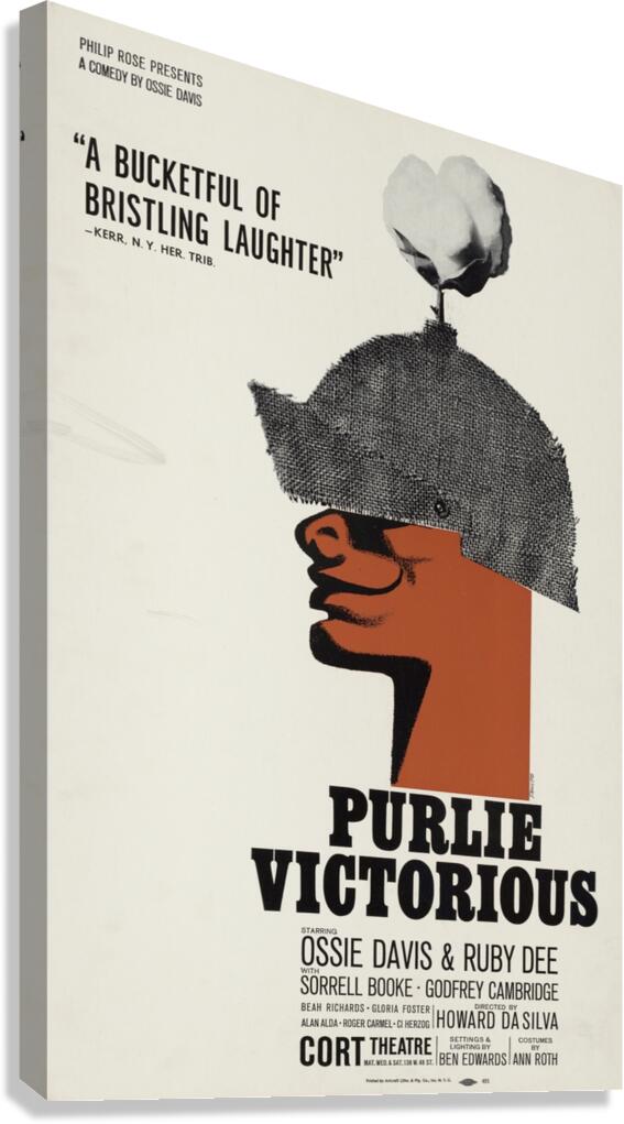 Purlie victorious 1962 Artcraft Lithograph Poster 1905–1970 Canvas Print