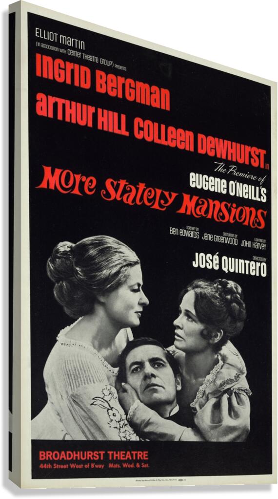 More Stately Mansions 1967 Artcraft Lithograph American 1905–1970 Poster Canvas Print