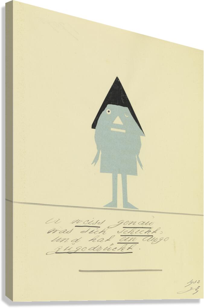 ‘Er weiss genau was sich schickt …’ 1932  My Pictures Become Wilder and Wilder By John Elsas Canvas Print