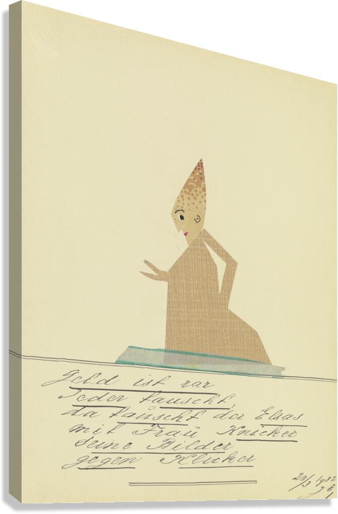 ‘Geld ist rar …’ 1931  My Pictures Become Wilder and Wilder By John Elsas Canvas Print