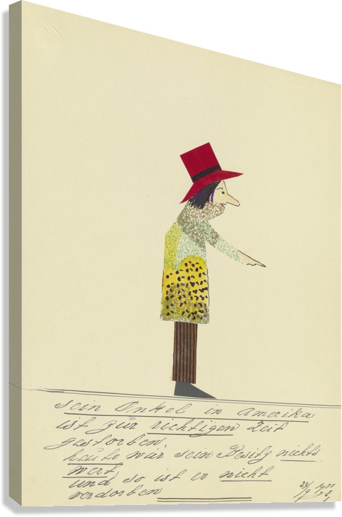 ‘Sein Onkel in Amerika …’ 1931  My Pictures Become Wilder and Wilder By John Elsas Canvas Print