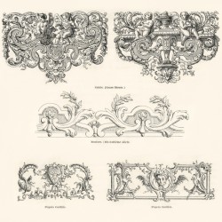 18th century ornamental designs. 1888 edition Lornement Polychrome by Albert Racine 1825–1893.