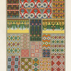Egyptian pattern. 1888 edition Lornement Polychrome by Albert Racine 1825–1893.