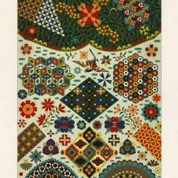 Japanese pattern. 1888 edition Lornement Polychrome by Albert Racine 1825–1893.