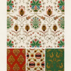 Middle-Ages pattern. 1888 edition Lornement Polychrome by Albert Racine 1825–1893.