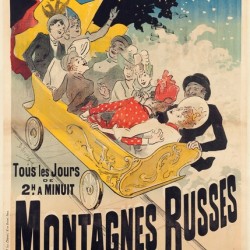 Montagnes Russes 1888 Poster by Jules Chéret