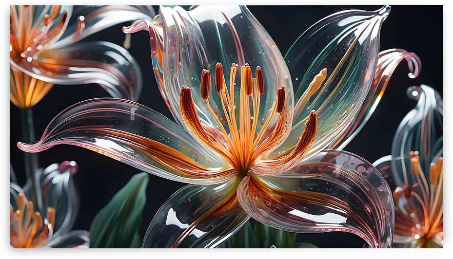 Transparent Majestic Glass Lily Flower By ISHISH by IStockHistory com