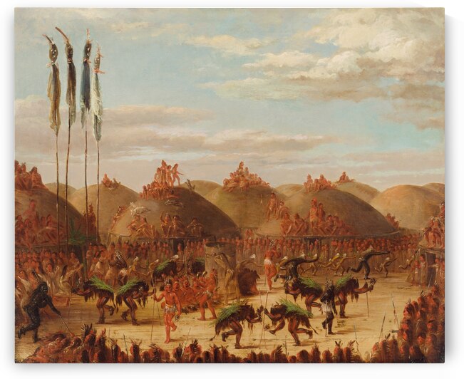 Bull Dance Mandan O-Kee-Pa Ceremony 1832 by IStockHistory com