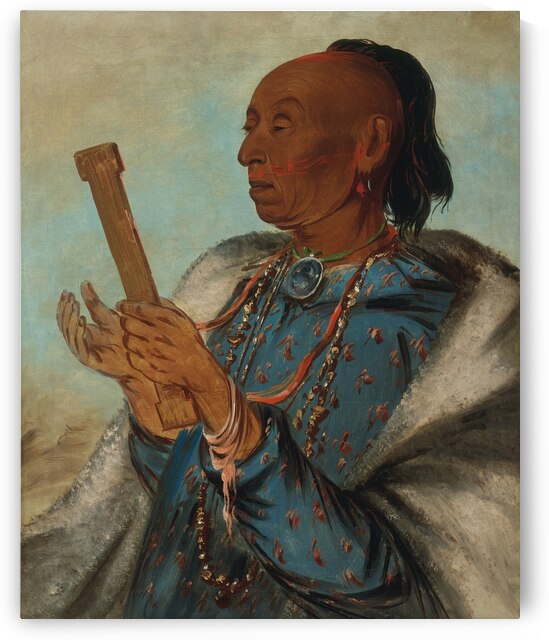 Ah-Tón-We-Tuck Cock Turkey Repeating His Prayer 1830 by IStockHistory com