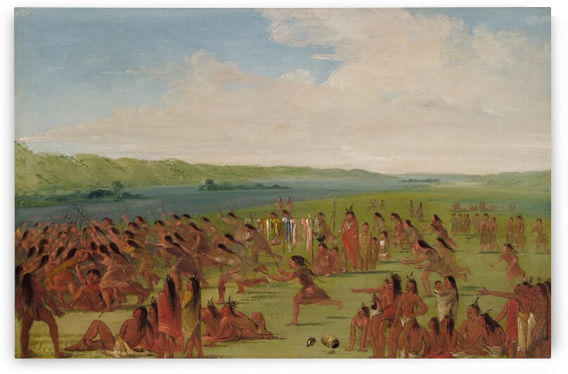 Ball-Play of The Women Prairie Du Chien 1835-1836 by IStockHistory com