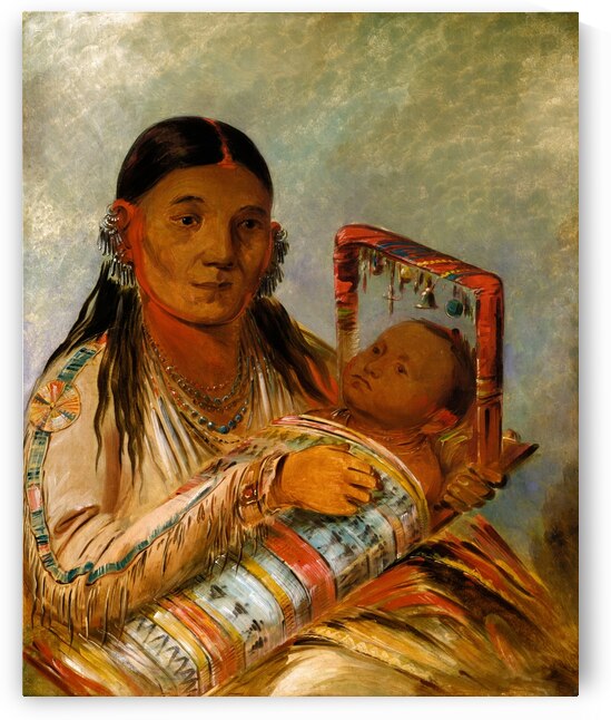 Chée-Ah-Ká-Tchée Wife of Nót-To-Way 1835-1836 by IStockHistory com