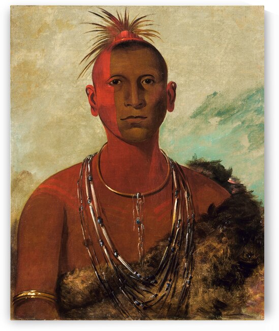 Náh-Se-Ús-Kuk Whirling Thunder Eldest Son of Black Hawk 1832 by IStockHistory com