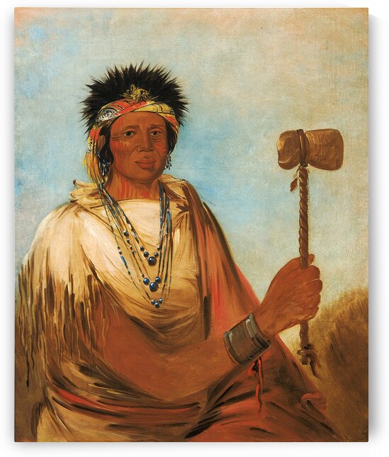 Men-Són-Se-Ah Left Hand a Warrior 1830 by IStockHistory com