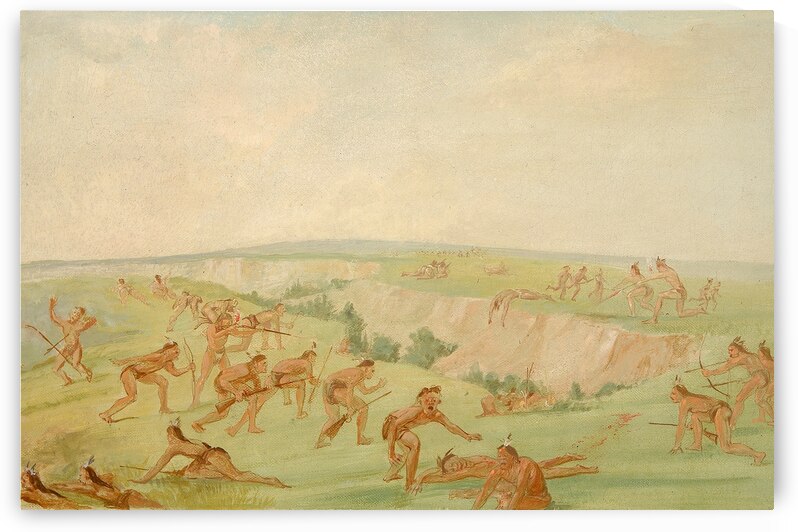 Mandan Attacking A Party Of Arikara 1832-1833 by IStockHistory com