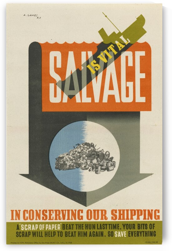 Salvage is Vital in Conserving out Shipping by IStockHistory com