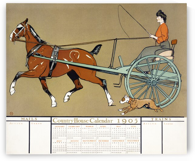 Country House calendar 1905  by Edward Penfield by IStockHistory com