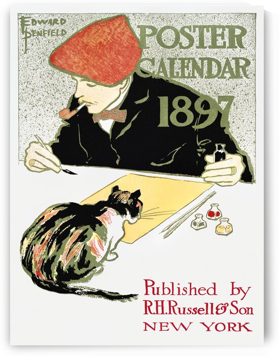 Poster Calendar 1897 by Edward Penfield by IStockHistory com