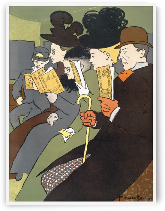 People reading books 1895 by Edward Penfield by IStockHistory com
