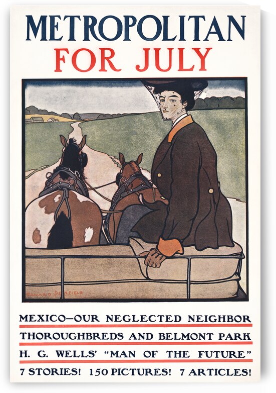 Metropolitan for July ca. 1900-1910 by Edward Penfield by IStockHistory com
