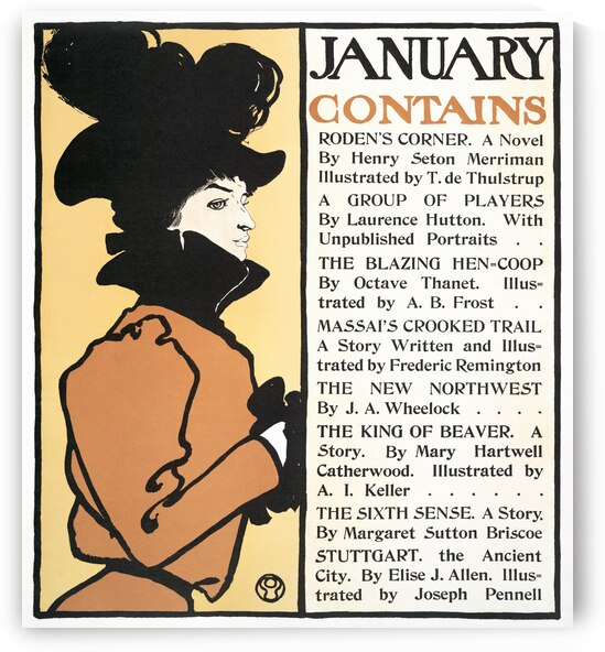 January Poster 1898 by Edward Penfield by IStockHistory com