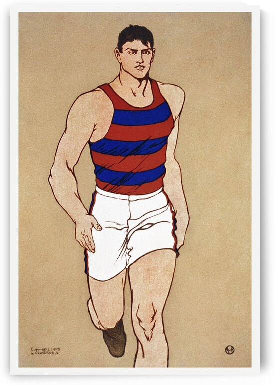 Athlete ca. 1908 by Edward Penfield by IStockHistory com