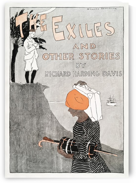The Exiles and Other Stories by Richard Harding Davis 1894 by Edward Penfield by IStockHistory com