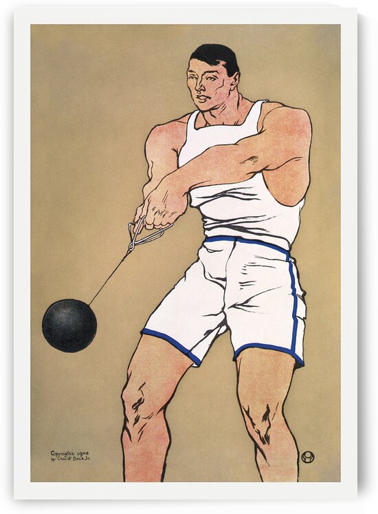 Hammer thrower ca. 1908 by Edward Penfield by IStockHistory com