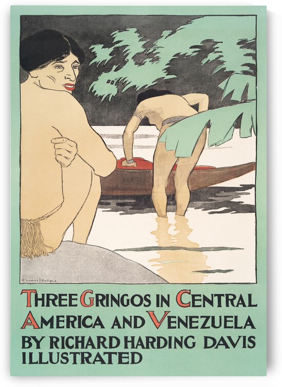 Three Gringos in Central America and Venezuela by Richard Harding Davis 1896 by Edward Penfield by IStockHistory com