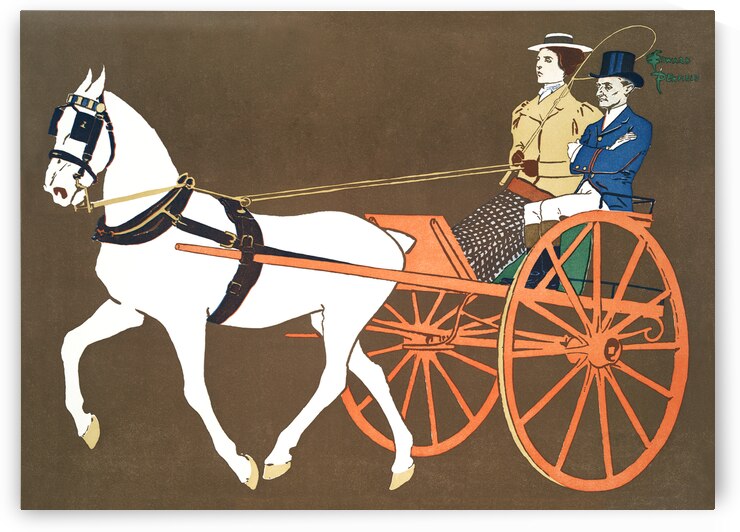 Women in Carriage ca. 1890-1907 by Edward Penfield by IStockHistory com
