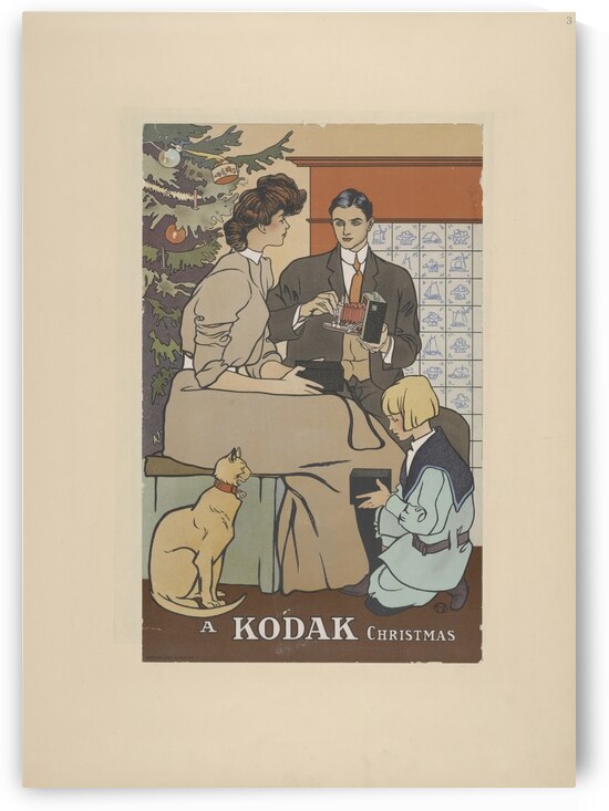 Vintage Christmas Poster ca. 1890–1907 by Edward Penfield by IStockHistory com