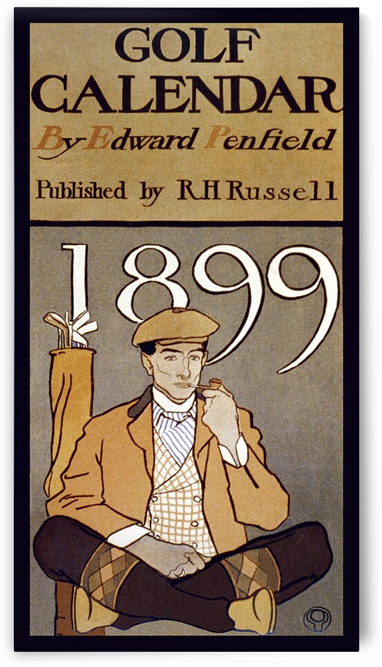 Golf Calendar 1899 by Edward Penfield by IStockHistory com