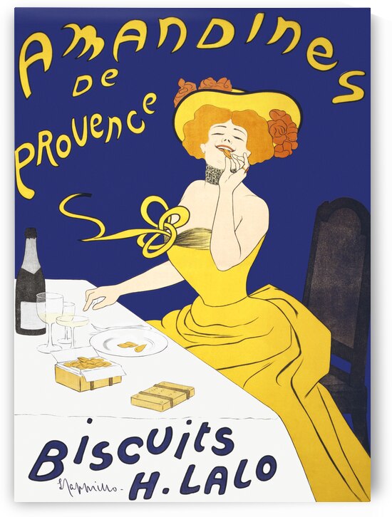 Woman eating almond cookies ca.1900 by Leonetto Cappiello by IStockHistory com