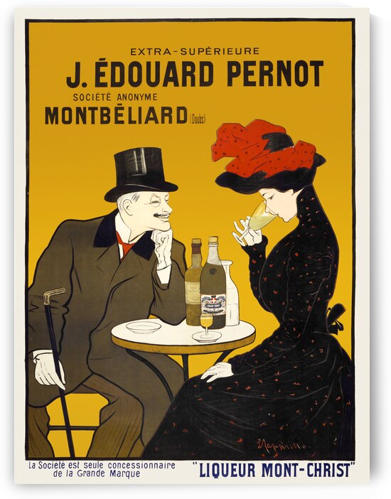 Man and woman at a cafe 1900 by Leonetto Cappiello by IStockHistory com