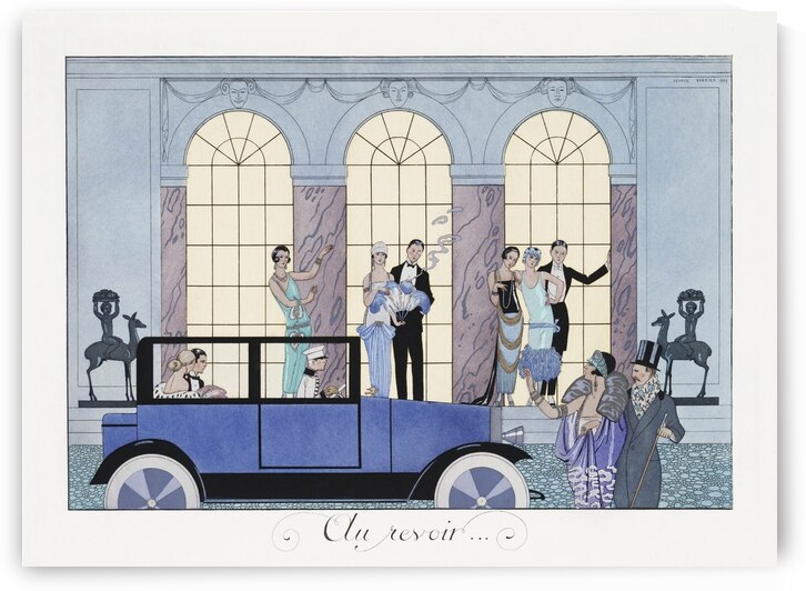 Au Revoir 1920 fashion illustration  by George Barbier. by IStockHistory com