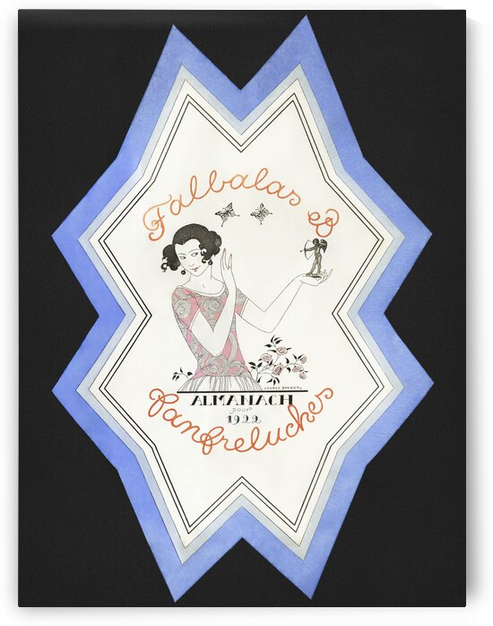 Almanach des Modes pr&eacutesentes pass&eacutees & futures pour Falbalas et Fanfreluches 1922 fashion illustration  by George Barbier.  by IStockHistory com