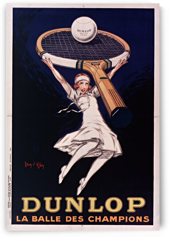Dunlop la balle des champions 1929 by Jean dYlen Poster by IStockHistory com