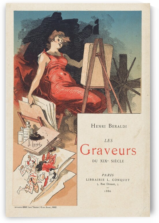 Woman Surrounded by a Printmaker’s Tools and Materials 1886 Poster by Jules Chéret by IStockHistory com