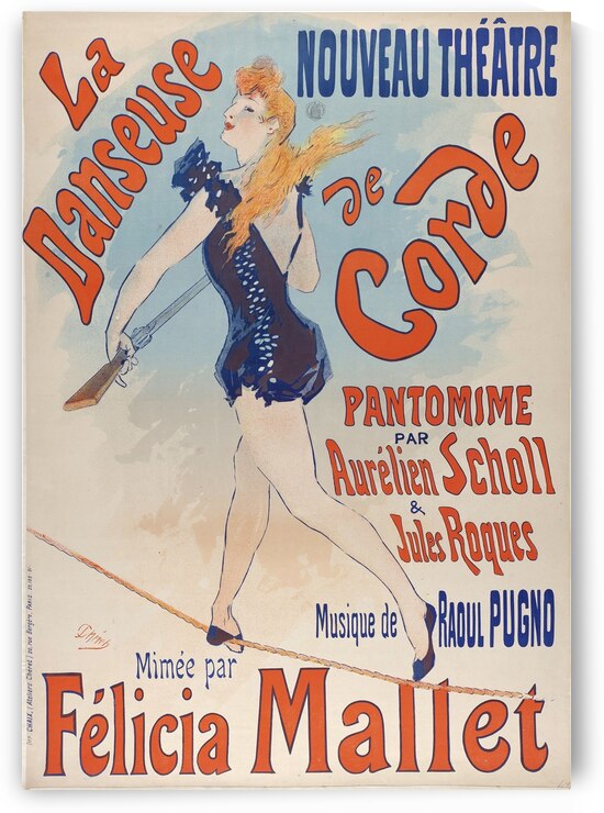La danseuse de corde 1891 Poster by Jules Chéret by IStockHistory com