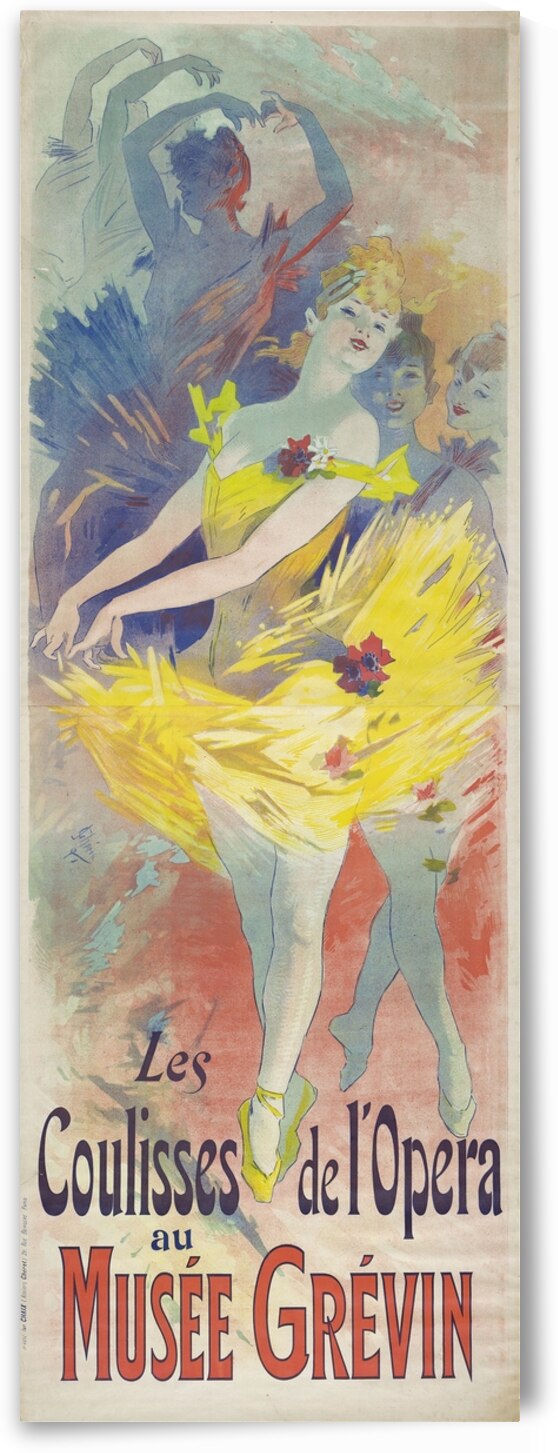 Coulisses de l’opera au Musée Grévin 1891 Poster by Jules Chéret by IStockHistory com