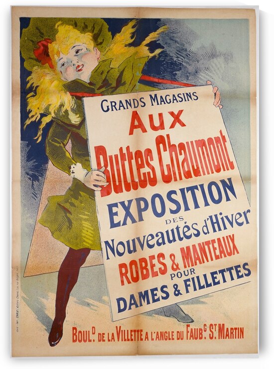 Aux Buttes Chaumont 1890 Poster by Jules Chéret by IStockHistory com