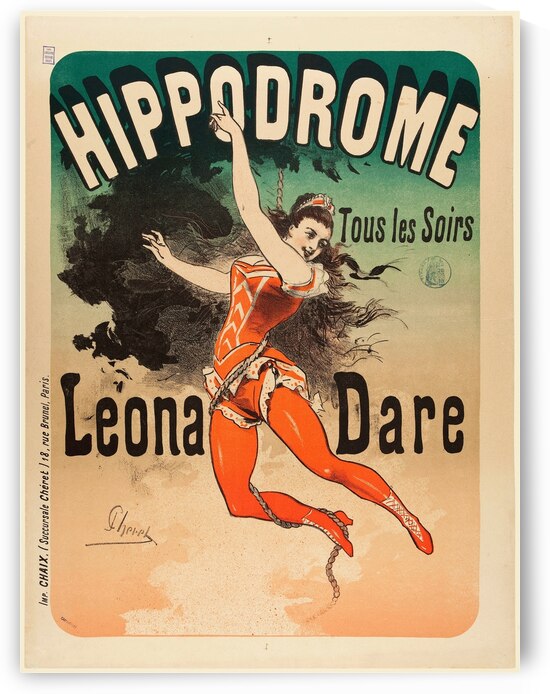 Léona Dare 1882 Poster by Jules Chéret by IStockHistory com