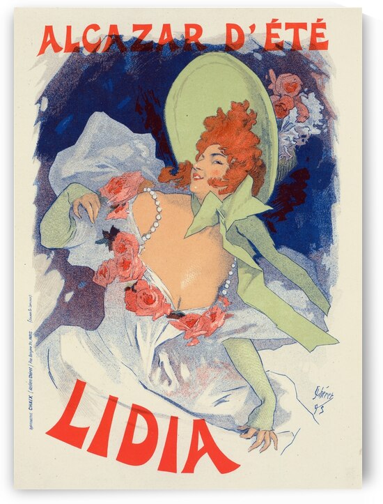 Lidia 1896 Poster by Jules Chéret by IStockHistory com