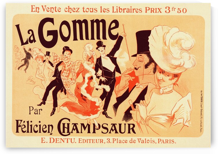 La Gomme 1900 Poster by Jules Chéret by IStockHistory com