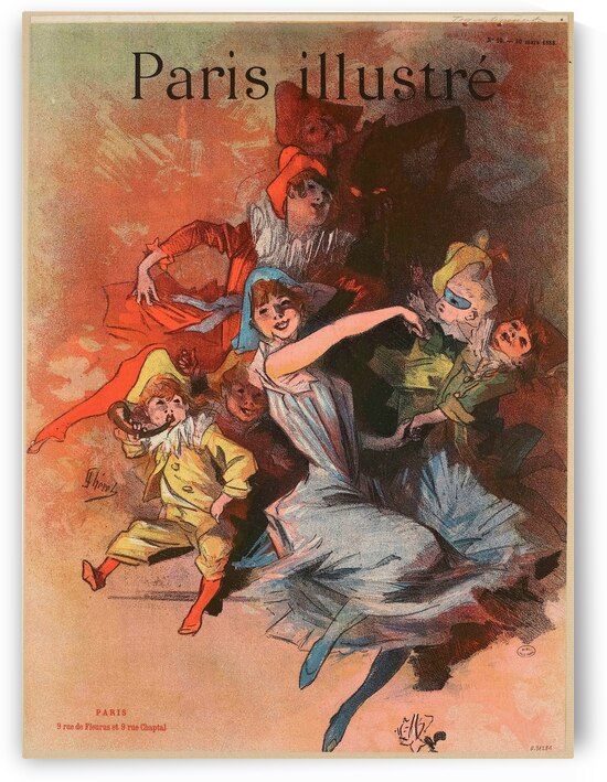 Paris Illustré Poster by Jules Chéret by IStockHistory com