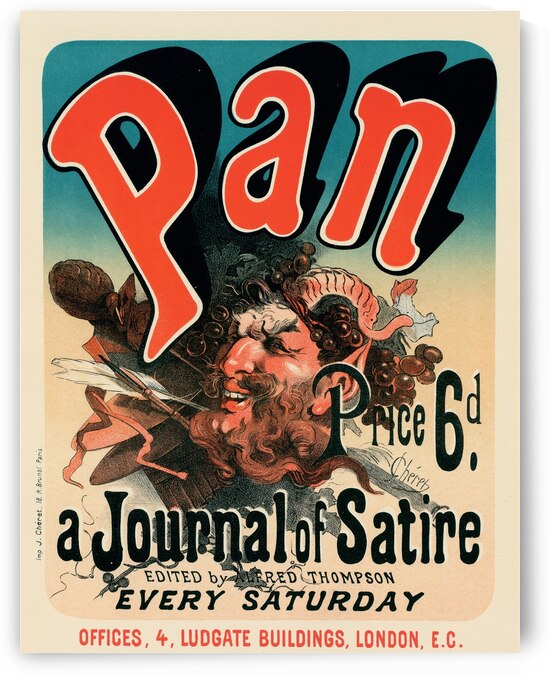 Pan 1898 Poster by Jules Chéret by IStockHistory com